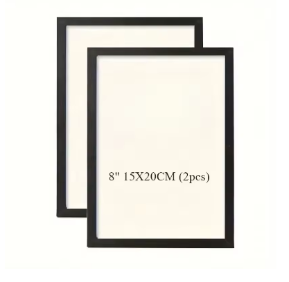 Set van 2 Houten Fotolijsten – Vintage Wandmontage Frames