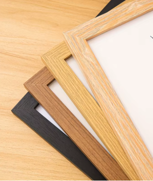 Set van 2 Houten Fotolijsten – Vintage Wandmontage Frames