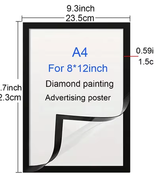 A4 Magnetisch Poster Frame – Zelfklevend Display Frame