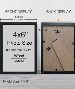 Set van 14 Houten Fotolijsten – Wand- en Tafel Fotoframes