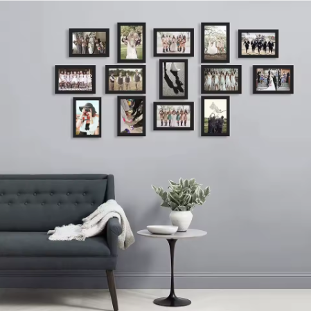 Set van 14 Houten Fotolijsten – Wand- en Tafel Fotoframes