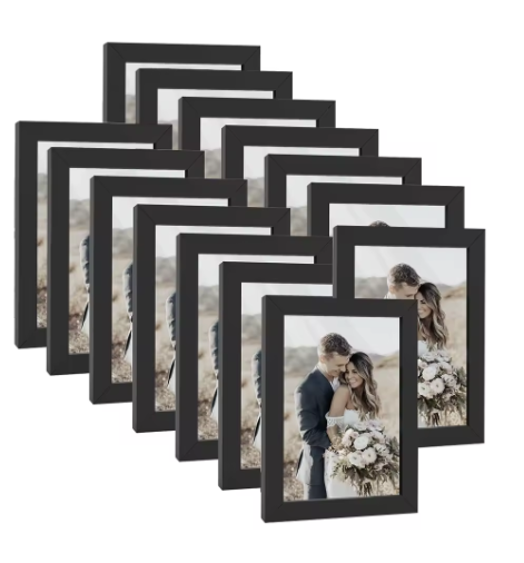 Set van 14 Houten Fotolijsten – Wand- en Tafel Fotoframes