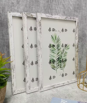 Set van 3 Houten Fotolijsten – Wand en Tafel Foto Frames