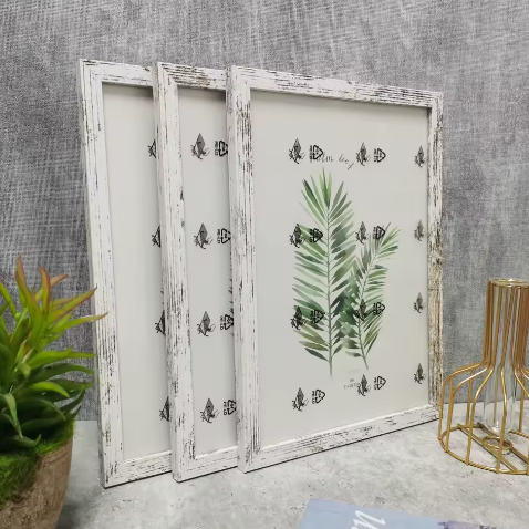 Set van 3 Houten Fotolijsten – Wand en Tafel Foto Frames