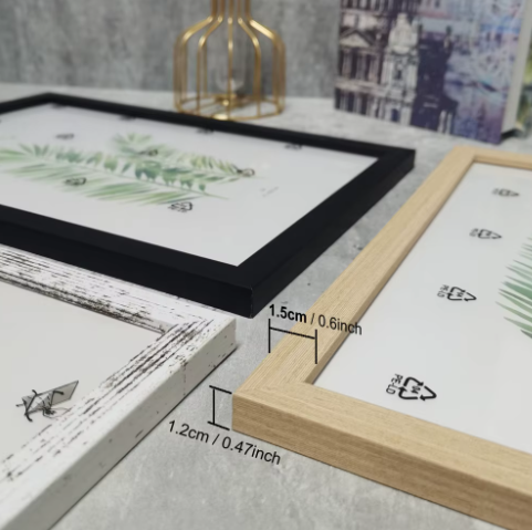 Set van 3 Houten Fotolijsten – Wand en Tafel Foto Frames