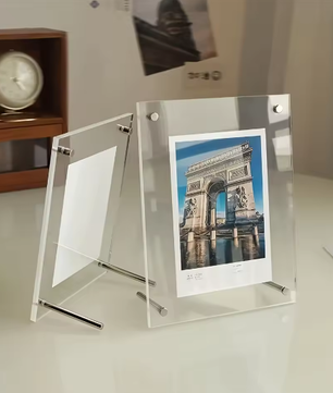 Acryl Fotolijst Desktop Standaard – Transparante Foto Display
