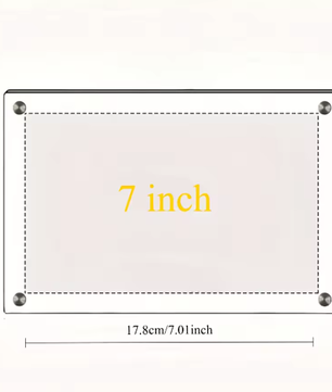 Acryl Fotolijst Desktop Standaard – Transparante Foto Display