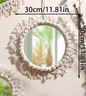 Macramé Spiegel Wanddecoratie – Boho Geweven Muurspiegel met Kwastjes voor Woonkamer en Slaapkamer