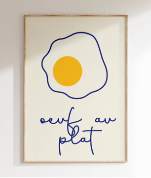 Minimalistische Fruit Canvas Poster – Moderne Keuken en Eetkamer Wanddecoratie