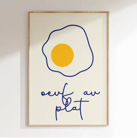 Minimalistische Fruit Canvas Poster – Moderne Keuken en Eetkamer Wanddecoratie