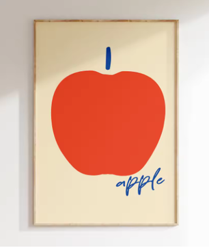 Minimalistische Fruit Canvas Poster – Moderne Keuken en Eetkamer Wanddecoratie