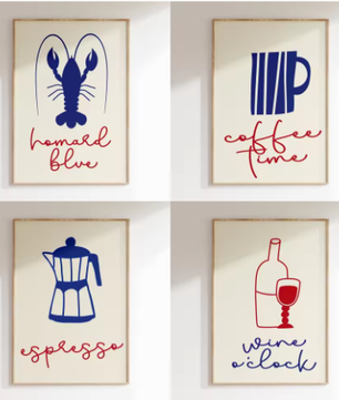 Minimalistische Fruit Canvas Poster – Moderne Keuken en Eetkamer Wanddecoratie