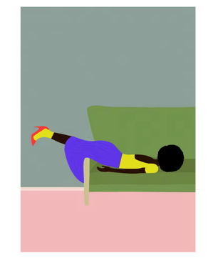 Abstracte Vrouw Poster op Canvas – Moderne Kunst Wanddecoratie voor Woonkamer