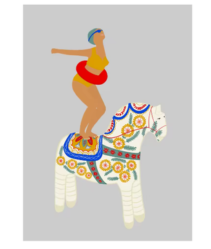 Abstracte Vrouw Poster op Canvas – Moderne Kunst Wanddecoratie voor Woonkamer