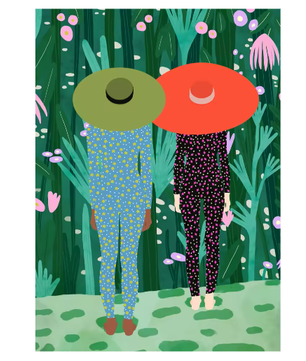 Abstracte Vrouw Poster op Canvas – Moderne Kunst Wanddecoratie voor Woonkamer