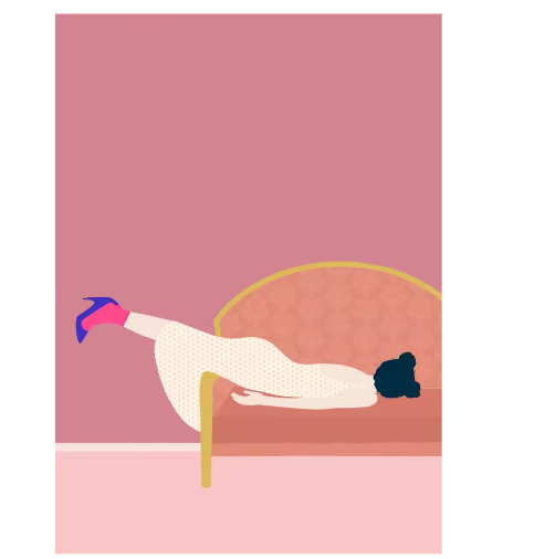 Abstracte Vrouw Poster op Canvas – Moderne Kunst Wanddecoratie voor Woonkamer