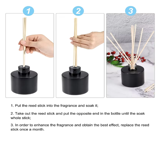 Rotan Diffuser Stokjes – Navulling Geurstokjes voor Aromatherapie