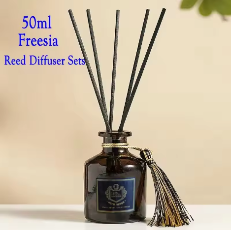 Riet Diffuser Set 50 ml – Aromatherapie Geurstokjes voor Huis