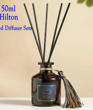 Riet Diffuser Set 50 ml – Aromatherapie Geurstokjes voor Huis