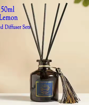 Riet Diffuser Set 50 ml – Aromatherapie Geurstokjes voor Huis