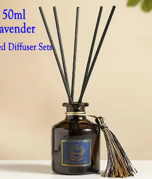 Riet Diffuser Set 50 ml – Aromatherapie Geurstokjes voor Huis