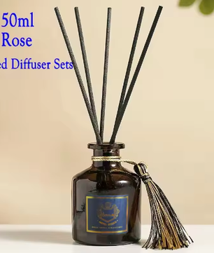 Riet Diffuser Set 50 ml – Aromatherapie Geurstokjes voor Huis