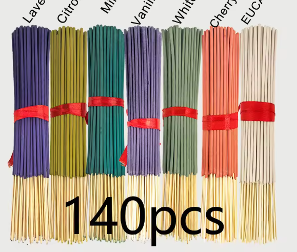 Set van 140 Wierookstokjes – Aromatische Geuren voor Meditatie en Ontspanning