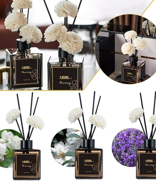 Jasmijn Riet Diffuser Set – Aromatherapie Geurstokjes voor Huis