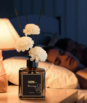 Jasmijn Riet Diffuser Set – Aromatherapie Geurstokjes voor Huis