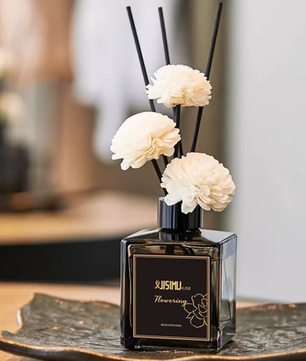 Jasmijn Riet Diffuser Set – Aromatherapie Geurstokjes voor Huis