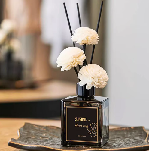 Jasmijn Riet Diffuser Set – Aromatherapie Geurstokjes voor Huis