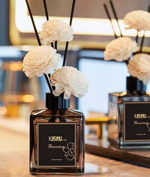 Jasmijn Riet Diffuser Set – Aromatherapie Geurstokjes voor Huis