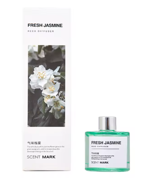 Riet Diffuser Set 50 ml – Lavendel en Jasmijn Geurstokjes voor Huis