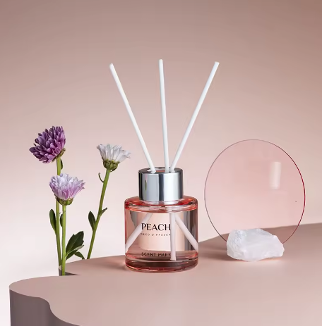 Riet Diffuser Set 50 ml – Lavendel en Jasmijn Geurstokjes voor Huis
