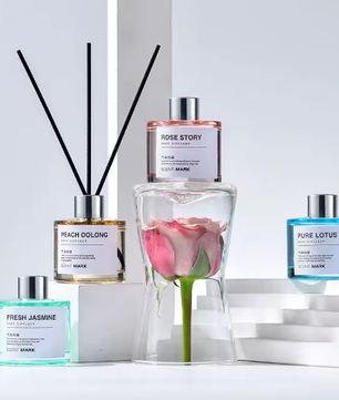 Riet Diffuser Set 50 ml – Lavendel en Jasmijn Geurstokjes voor Huis