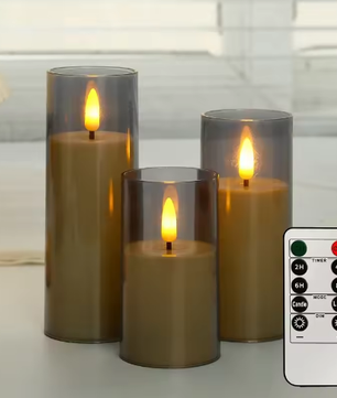 LED Vlamloze Kaarsen Set – Elektronische Kaarsen met Afstandsbediening en Timer