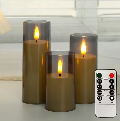 LED Vlamloze Kaarsen Set – Elektronische Kaarsen met Afstandsbediening en Timer