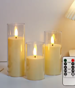 LED Vlamloze Kaarsen Set – Elektronische Kaarsen met Afstandsbediening en Timer