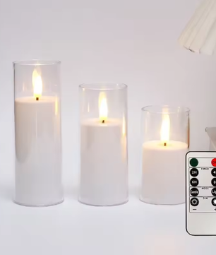 LED Vlamloze Kaarsen Set – Elektronische Kaarsen met Afstandsbediening en Timer