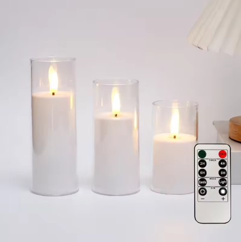 LED Vlamloze Kaarsen Set – Elektronische Kaarsen met Afstandsbediening en Timer
