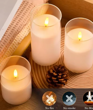 LED Vlamloze Kaarsen Set – Elektronische Kaarsen met Afstandsbediening en Timer