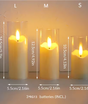 Set van 6 LED Vlamloze Kaarsen – Flikkerende Elektrische Theelichtjes voor Decoratie