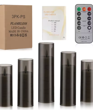 Set van 5 LED Vlamloze Kaarsen met Afstandsbediening – Sfeerverlichting met Timer