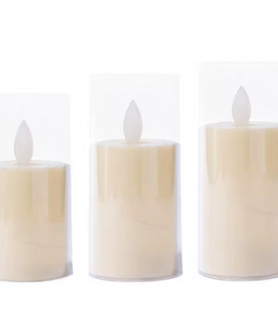 LED Vlamloze Kaarslamp – Batterij Aangedreven Sfeerverlichting voor Decoratie