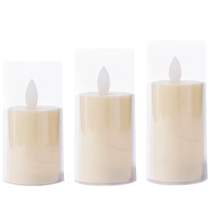 LED Vlamloze Kaarslamp – Batterij Aangedreven Sfeerverlichting voor Decoratie