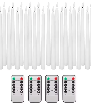LED Taper Kaarsen Set – Vlamloze Kandelaars met Afstandsbediening