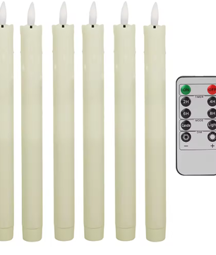 LED Taper Kaarsen Set – Vlamloze Kandelaars met Afstandsbediening