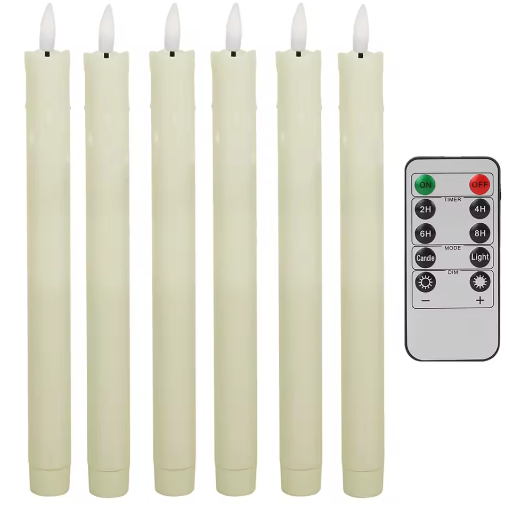 LED Taper Kaarsen Set – Vlamloze Kandelaars met Afstandsbediening