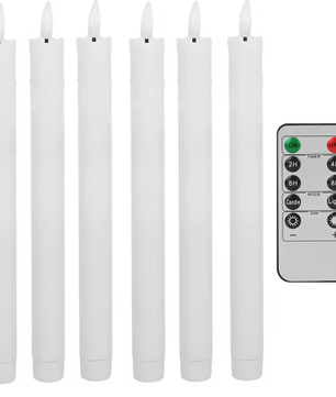 LED Taper Kaarsen Set – Vlamloze Kandelaars met Afstandsbediening