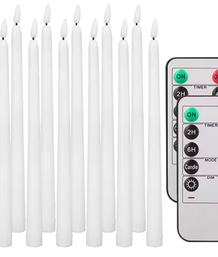 LED Taper Kaarsen Set – Vlamloze Kandelaars met Afstandsbediening